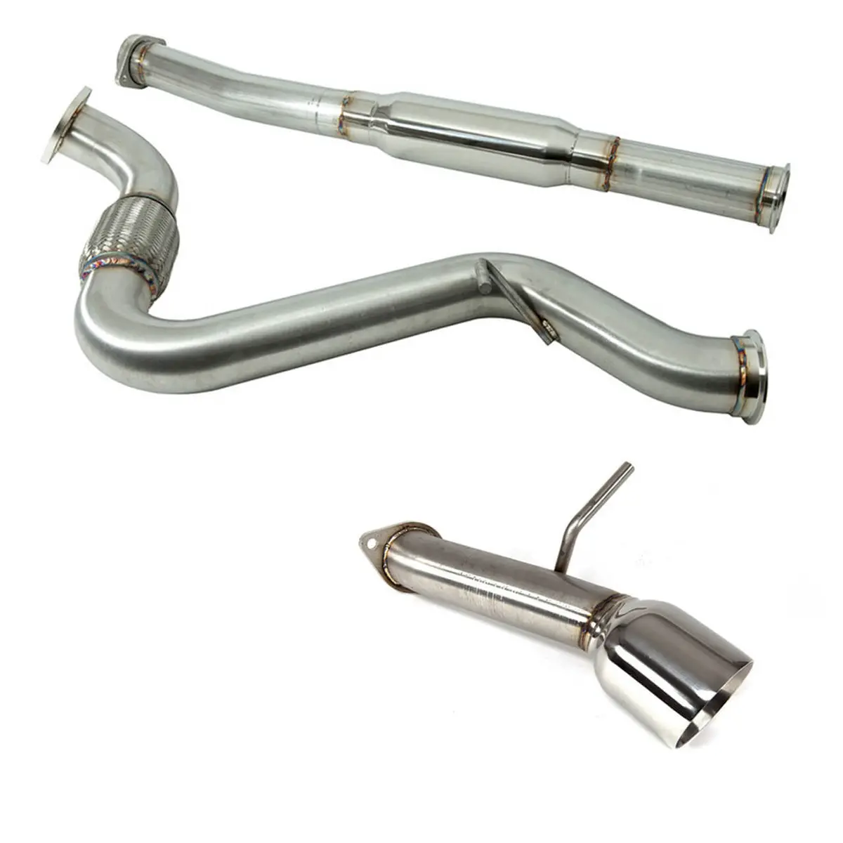 Catback Exhaust - 2017-21 Brz / Gt86 - Muffler Delete - Single Exit 4" Tip 1