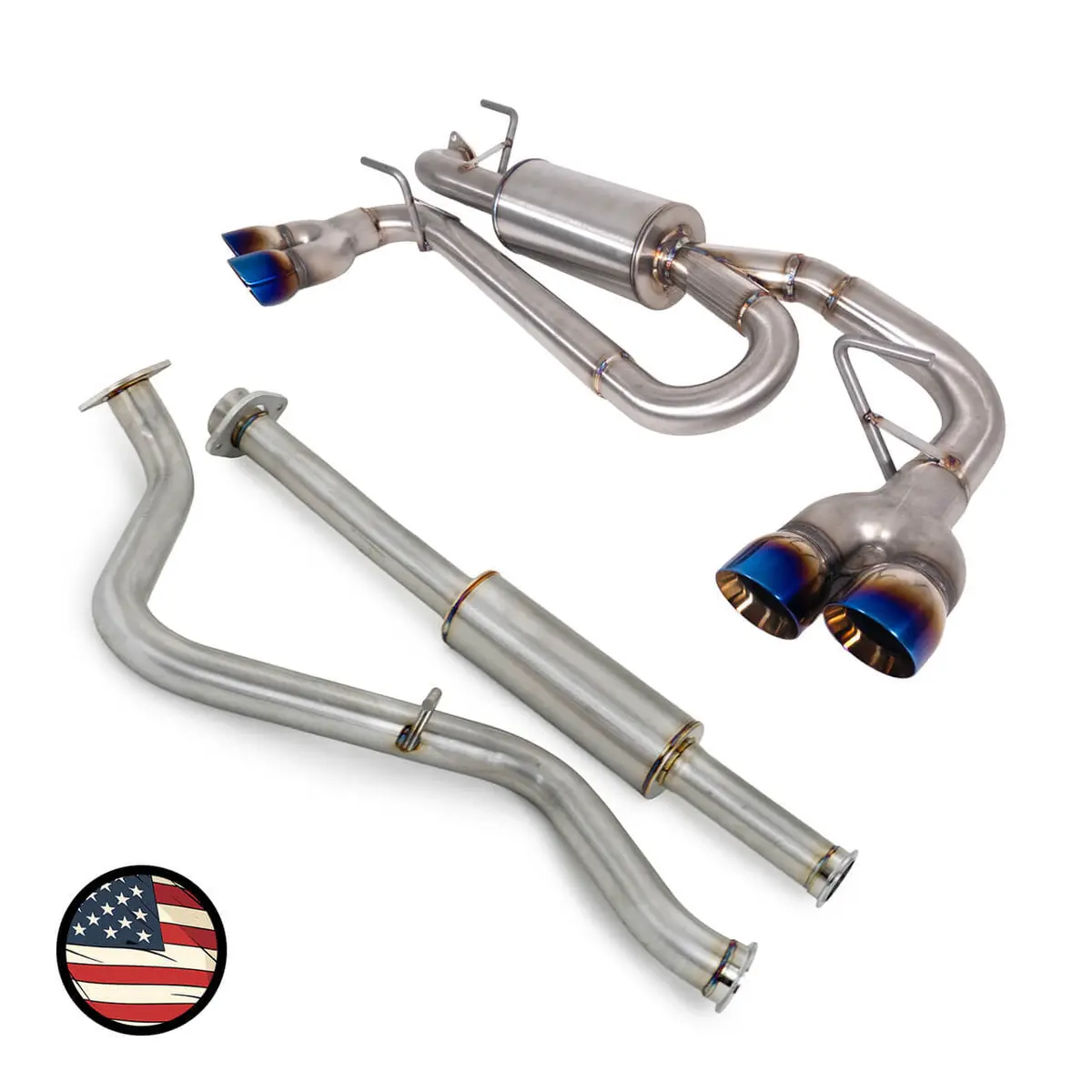 Catback Exhaust - 2024+ Impreza - Quad Exit Executive 5" Muffler 1