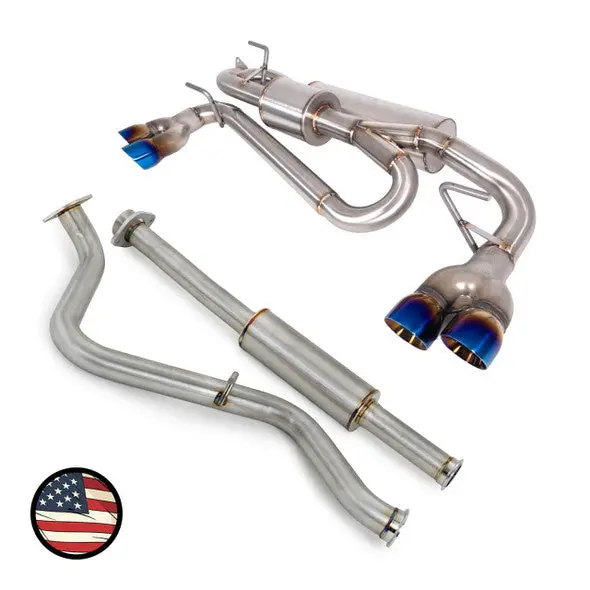 Catback Exhaust - 2024+ Impreza Rs - Quad Exit 2.5L Dual Chamber - Neochrome Tip 1