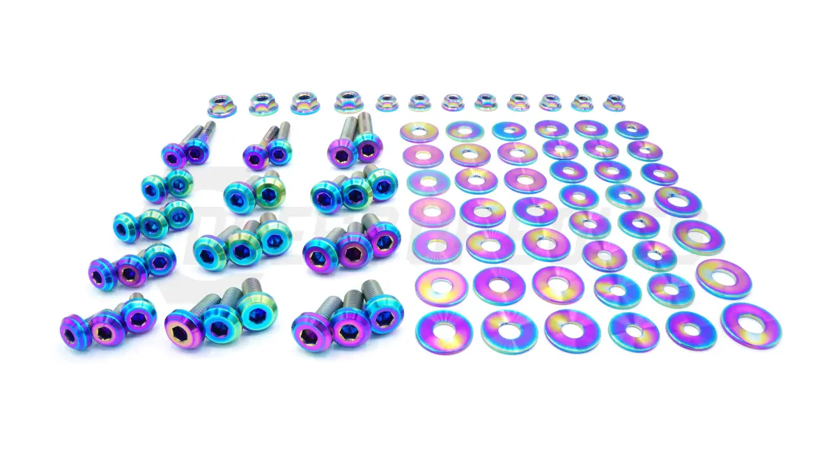 Dress Up Bolts Stage 2 Titanium Hardware Engine Bay Kit - Toyota Supra Mkv 1