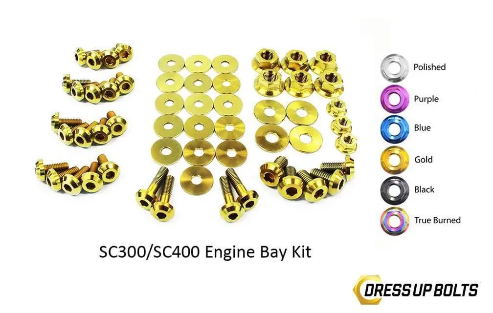 Lexus Sc300/Sc400 (1992-2000) Titanium Dress Up Bolts Engine Bay Kit 1