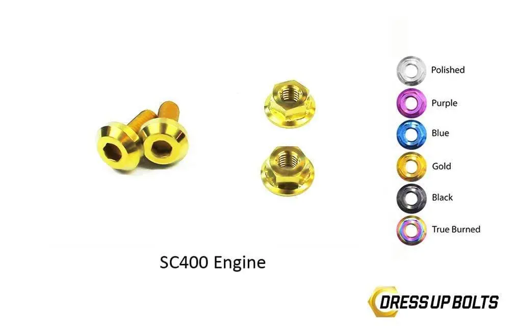 Lexus Sc300/Sc400 (1998-2000) 1Uz-Fe Vvti Titanium Dress Up Bolts Engine Kit 1