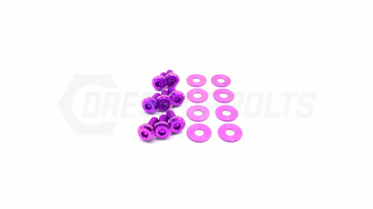 Dress Up Bolts Titanium Hardware Hood Kit - Toyota Supra Mkiii (1986-1992) 1