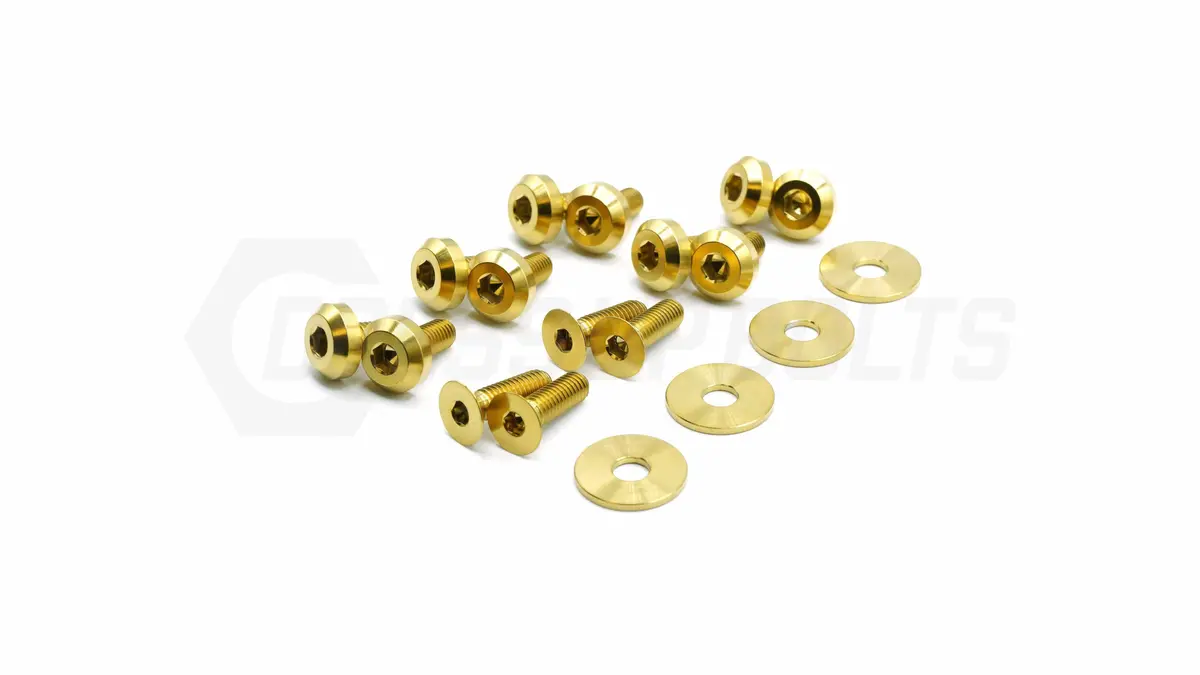 Dress Up Bolts Titanium Hardware Door Kit - Toyota Supra Mkiv (1993-2002) 1