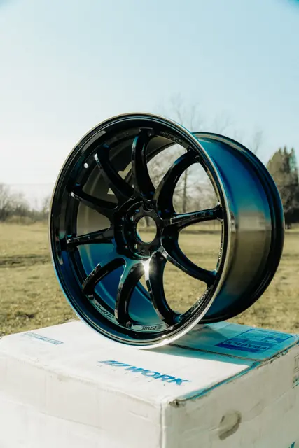 Work Zr10 18X9.5 +38 Black Diamond Lip Cut 5X114.3 1