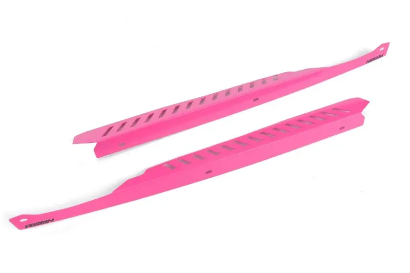 Perrin 08-14 Subaru Wrx/Sti Fender Shroud Set - Hyper Pink 1