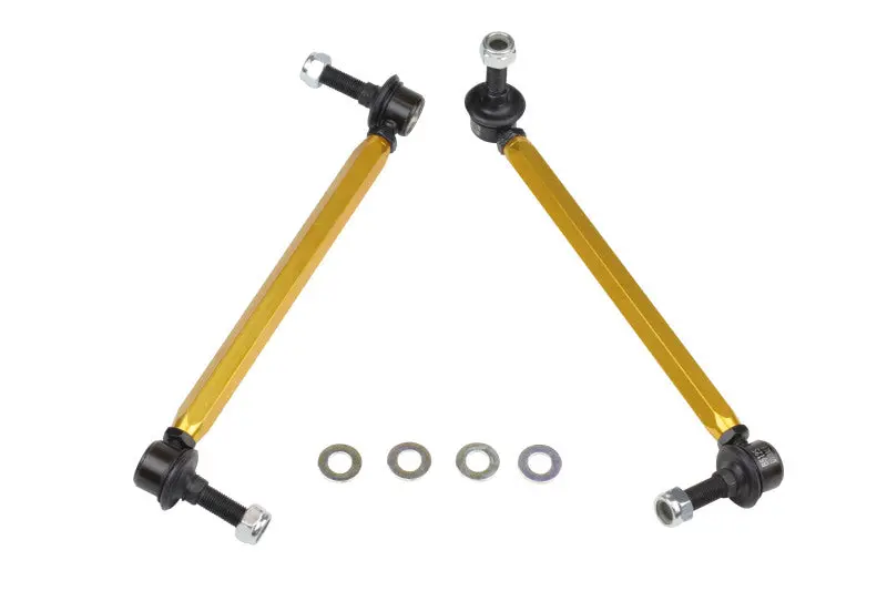 Whiteline 05+ Mustang Coupe 8Cyl (Inc Shelby Gt/ Gt500) Front Swaybar Link Kit H/Duty Adj Steel Ball 2
