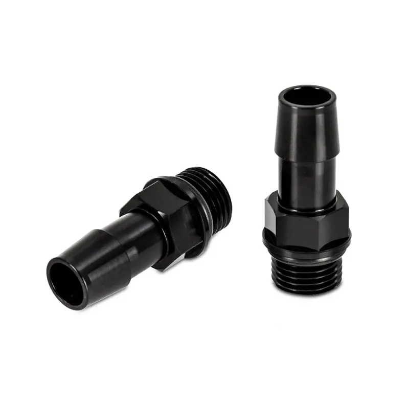 Mishimoto 16X1.5 To 1/2In. Hose Barb Aluminum Fittings (Pack Of 2) 2