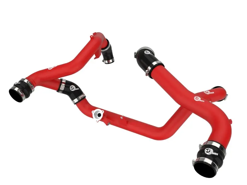 Afe Bladerunner Charge Pipe Kit For 2020–2023 Ford Explorer St 3.0L V6 – Red Aluminum 1