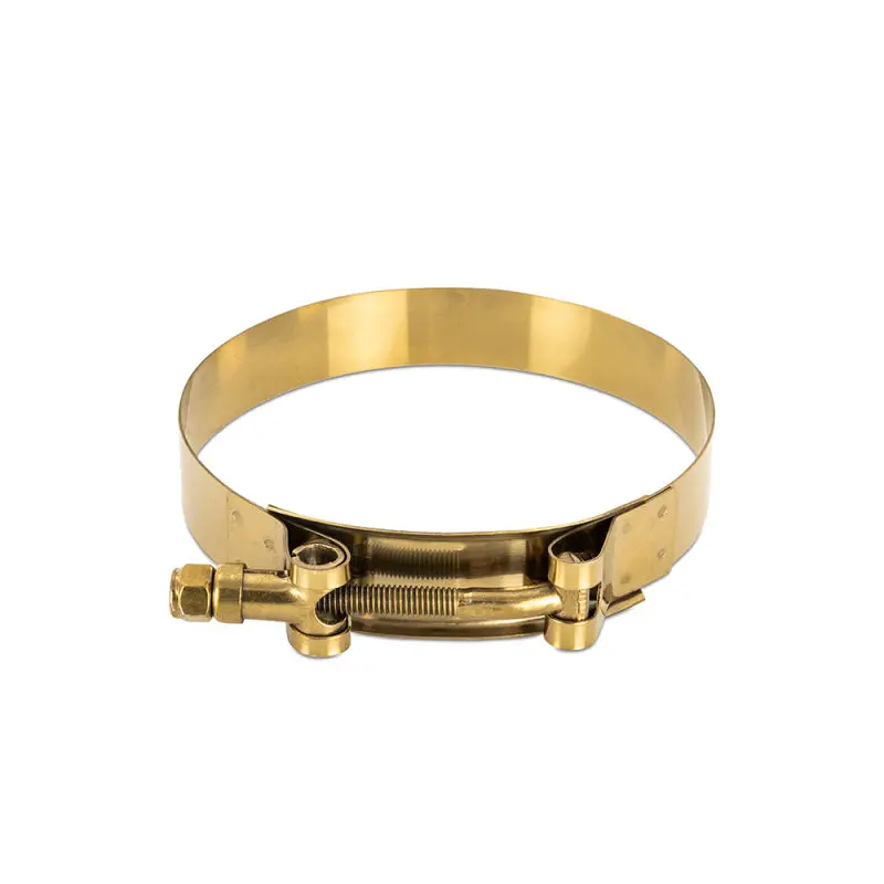 Mishimoto 3 Inch Stainless Steel T-Bolt Clamps - Gold 1