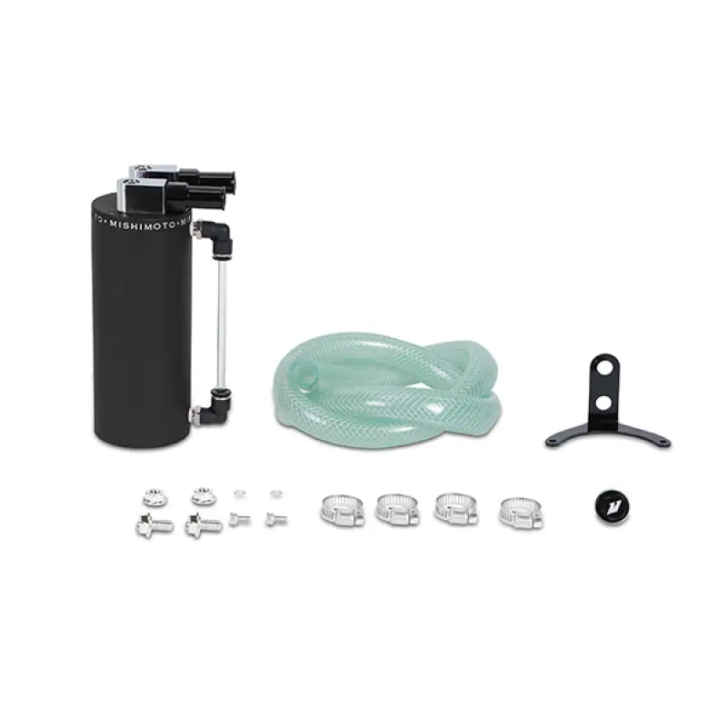 Mishimoto Small Aluminum Oil Catch Can - Wrinkle Black 1