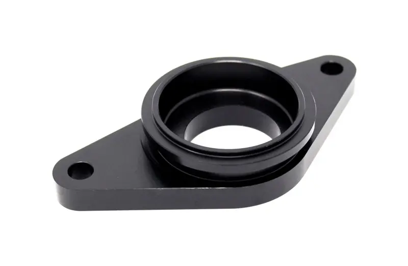Torque Solution Tial Black Blow Off Valve Adapter: 02-07 Subaru Wrx / 04-18 Sti 1