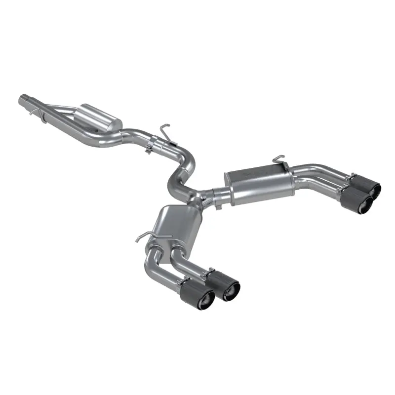 Mbrp 15-18 Audi S3 Ss 3In Quad Split Rear Exit W/ Carbon Fiber Tips - T304 1