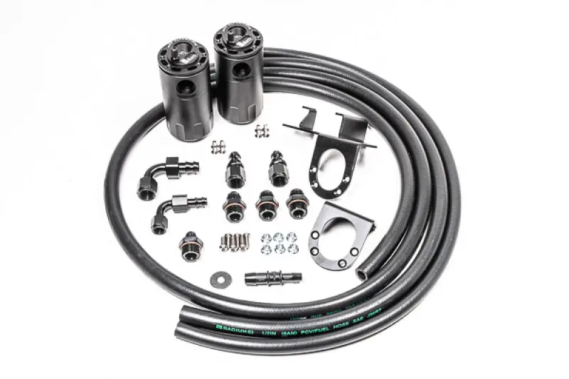 Radium Engineering 07-21 Toyota Tundra Dual Catch Can Kit Fluid Lock 1