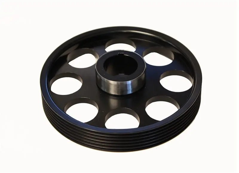 Torque Solution Lightweight Crank Pulley (Black): Hyundai Genesis Coupe 3.8 2010+ 1