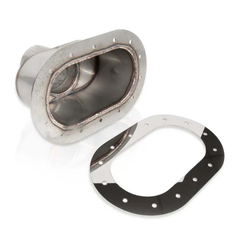 Stainless Works Oval Through-Body Exhaust Tip – Polished Stainless Steel 1