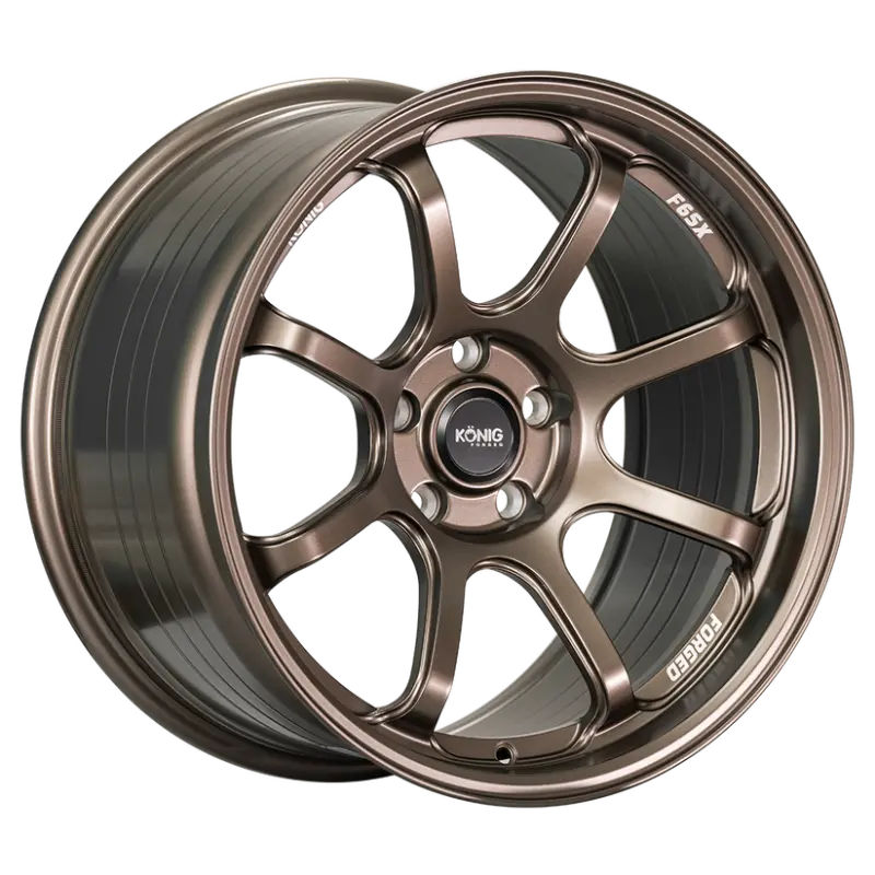 Konig Forged F6sx 18X8.5A 5X114.3 Et35 Race Bronze Wheel (Knurled Bead) 1