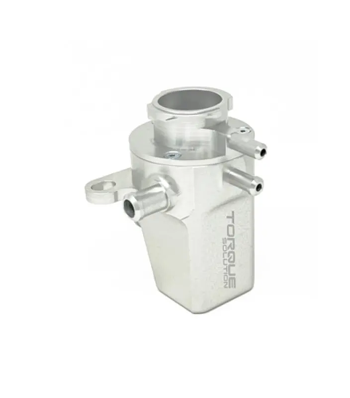 Torque Solution Coolant Expansion Tank: Subaru Wrx 02-07 / Sti 04-22 / Forester Xt 04-08 - Silver 1