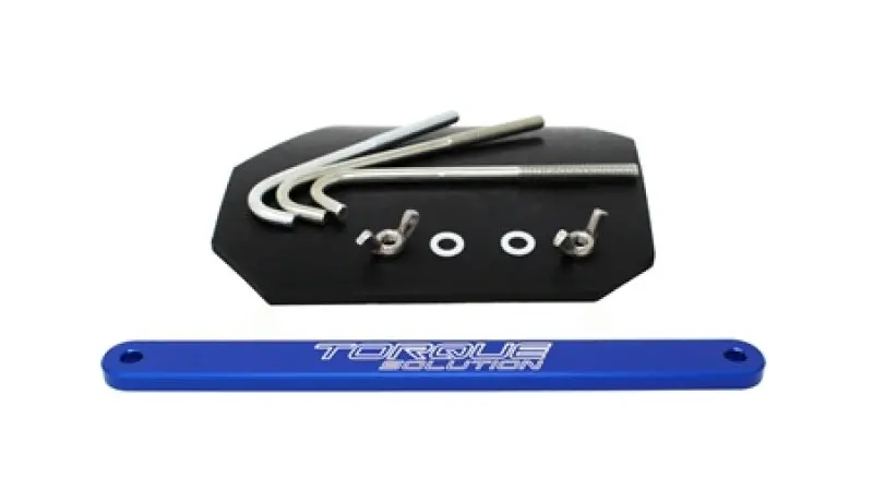 Torque Solution 02-07 Subaru Wrx / 04-07 Sti  Small Battery Tie Down - Blue 1