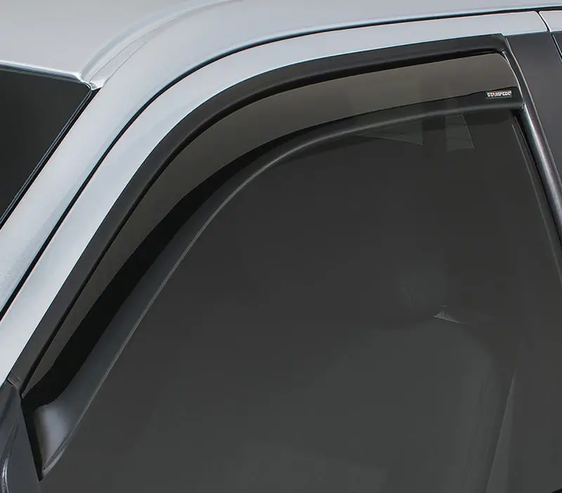Stampede Snap-Inz Side Window Deflectors – Smoke Tint, 2-Piece Set For 2007–2013 Chevy Silverado 1500 Crew Cab 2
