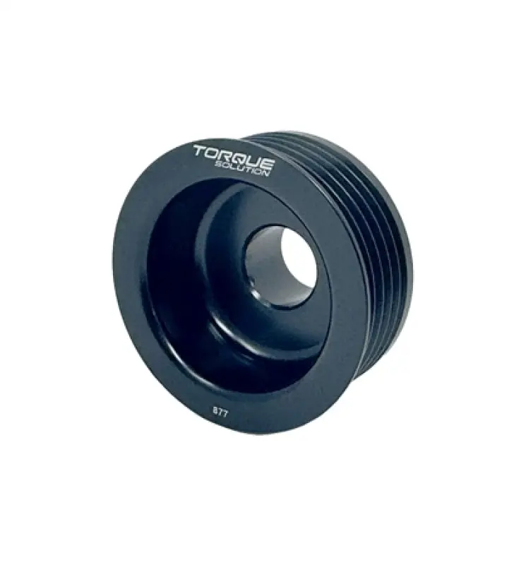 Torque Solution Lightweight Alternator Pulley (Black): Subaru Ej Wrx 02-05 / Sti 04-06 1