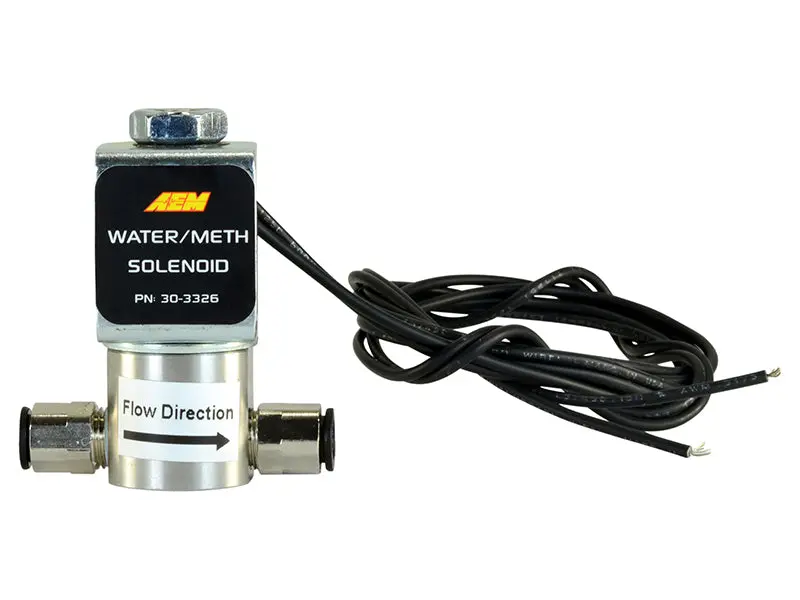 Aem Water/Methanol Injection System - High-Flow Low-Current Wmi Solenoid - 200Psi 1/8In-27Npt In/Out 1