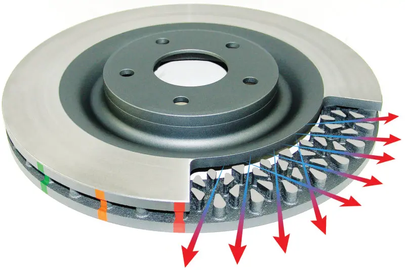 Dba 2017+ Subaru Sti Rear Slotted 4000 Series Rotor 2