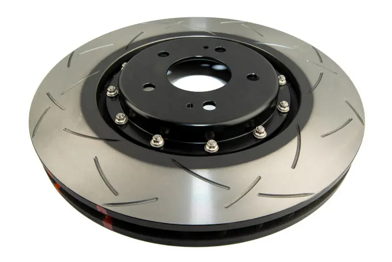 Dba 08+ Evo X Front Slotted 5000 Series 2 Piece Rotor Assembled W/ Black Hat 2