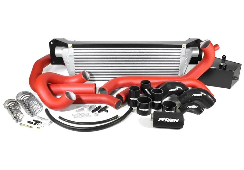Perrin 15-21 Subaru Sti Front Mount Intercooler Boost Tube Kit - Red 1