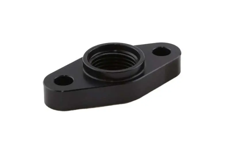 Turbosmart Billet Turbo Drain Adapter W/ Silicon O-Ring 52Mm Mounting Holes - T3/T4 Style Fit 1