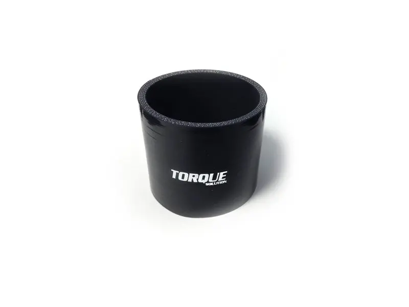 Torque Solution Straight Silicone Coupler: 2.5In Black Universal 1