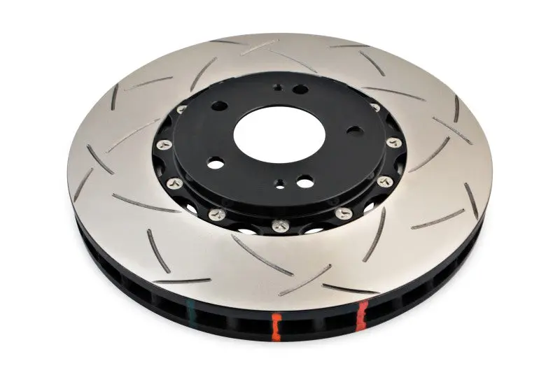 Dba 03-05 Evo 8/9 Front Slotted 5000 Series 2 Piece Rotor Assembled W/ Black Hat 1