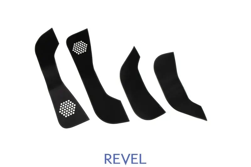 Revel Gt Design Kick Panel Cover (White Stitch) 16-19 Tesla Model 3 - 4 Pieces 1