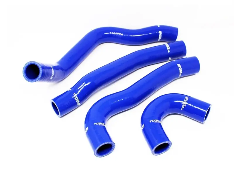 Torque Solution 08-15 Mitsubishi Evolution X Silicone Radiator Hose Kit - Blue 1