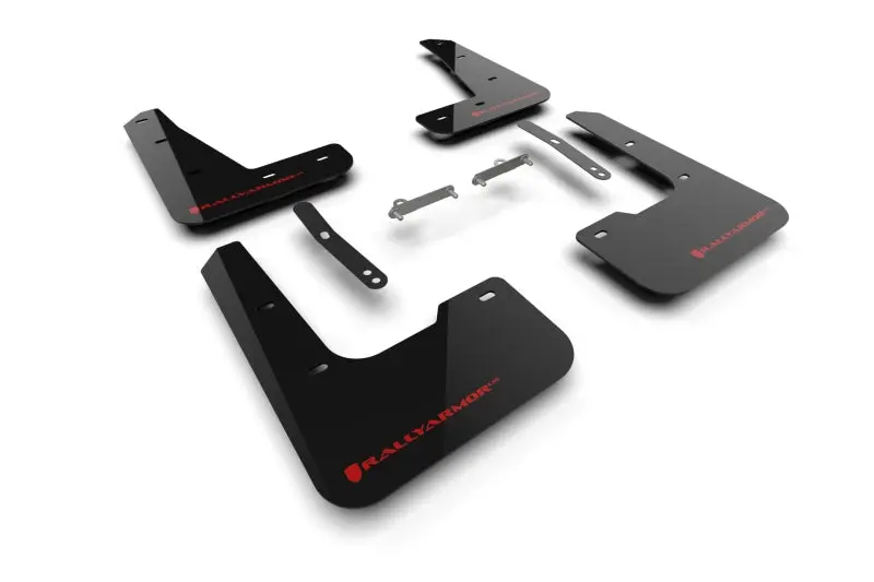 Rally Armor 2024+ Hyundai Elantra N Line Black Mud Flap W/ Red Logo 1