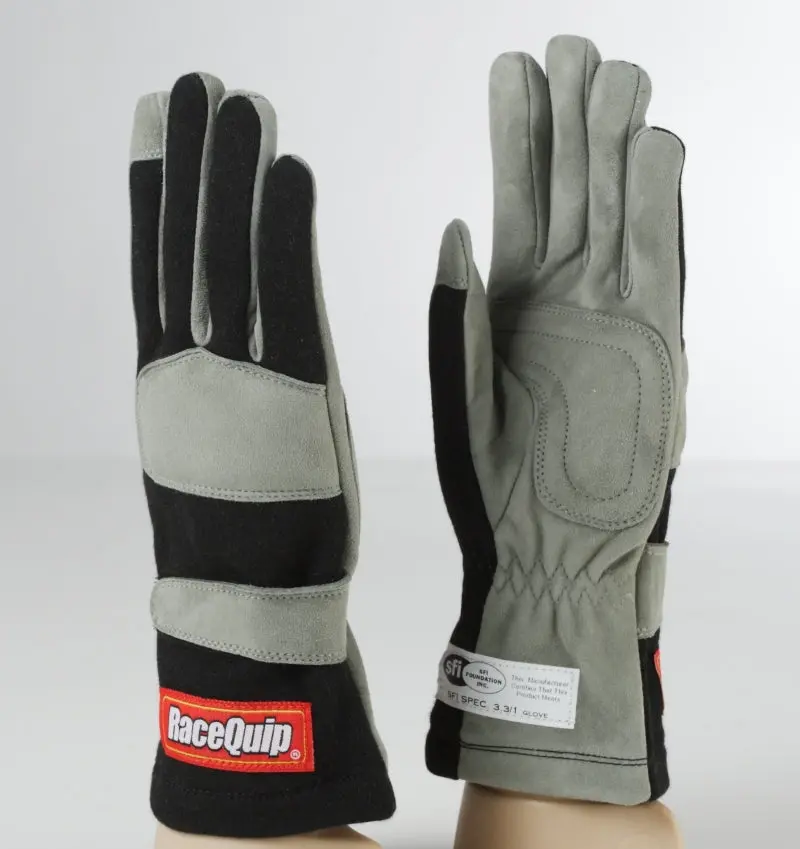 Racequip Sfi-1 Rated Single-Layer Racing Glove – Black, Medium 1