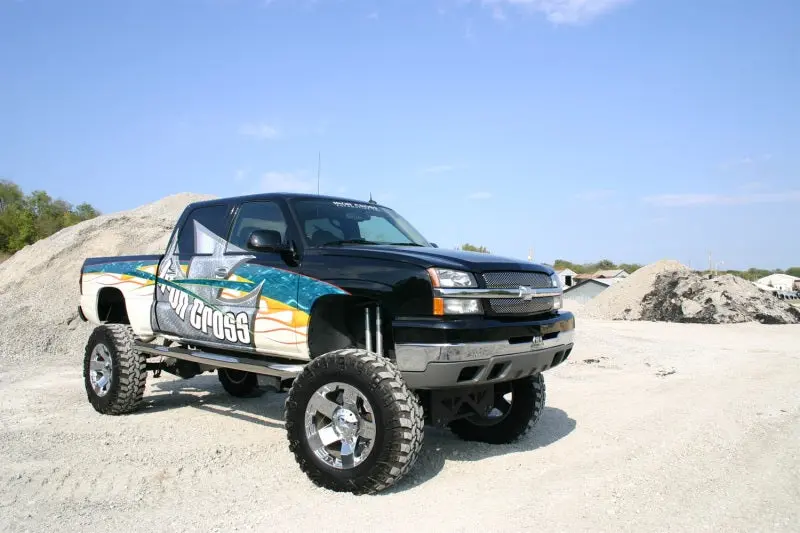 Iron Cross 4-Inch Tubular Side Steps For 2015–2018 Chevrolet Silverado 2500/3500 Double Cab (Long Bed, Wheel-To-Wheel) – Matte Black 2