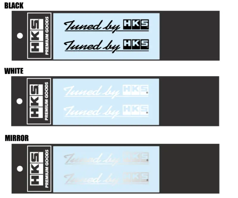 Hks Sticker Tuned By Hks W120 White 1