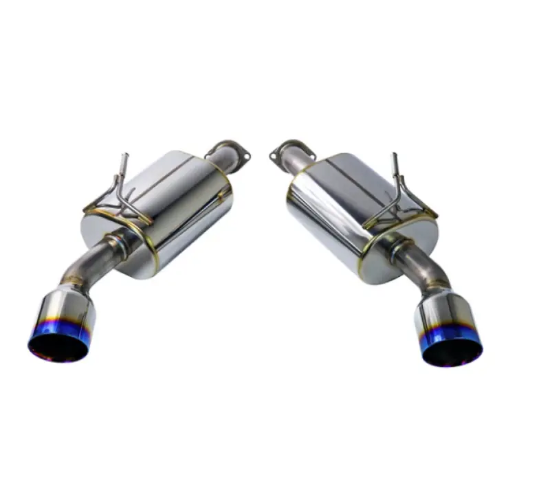 Remark 14+ Infiniti Q50 Axleback Exhaust W/Mufflers - Burnt Double Wall Tip 1