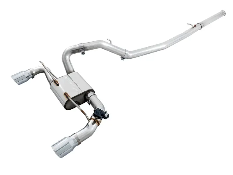 Awe Tuning Ford Focus Rs Switchpath Cat-Back Exhaust - Chrome Silver Tips 1