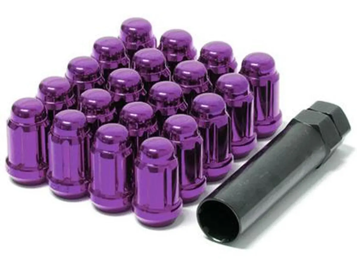 Wheel Mate Muteki Closed End Lug Nuts - Purple 12X1.50 1