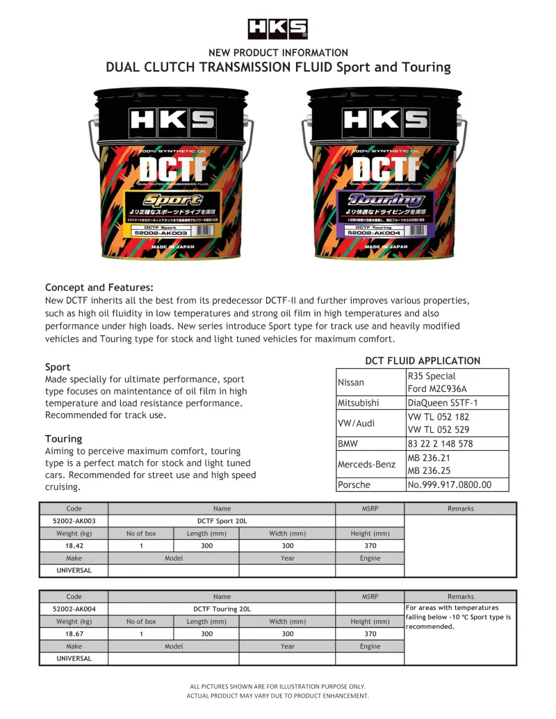Hks Dual Clutch Transmission Fluid Touring 20L 1