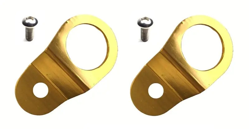 Torque Solution Radiator Mount Combo With Inserts (Gold) : Mitsubishi Evolution 7/8/9 1