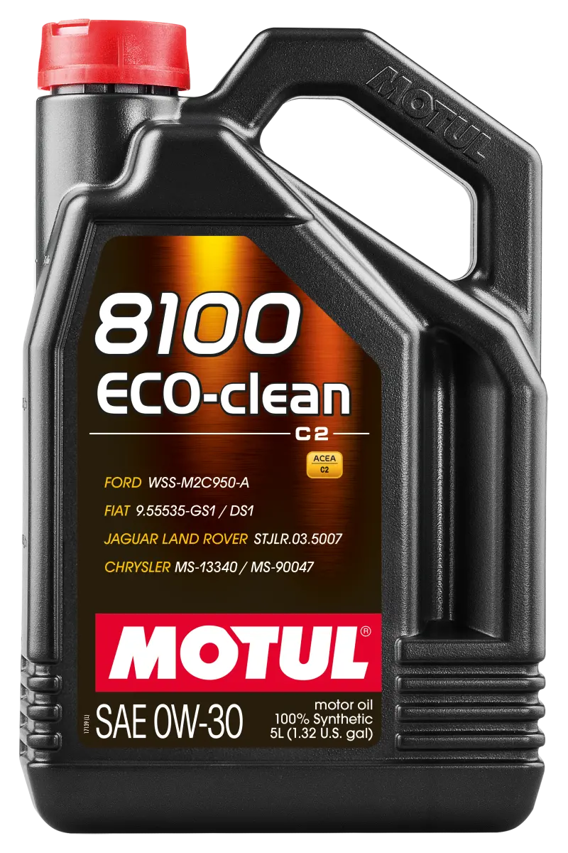 Motul 5L Synthetic Engine Oil 8100 0W30 4X5l Eco-Clean  Acea C2 Api Sm St.Jlr 03.5007 1