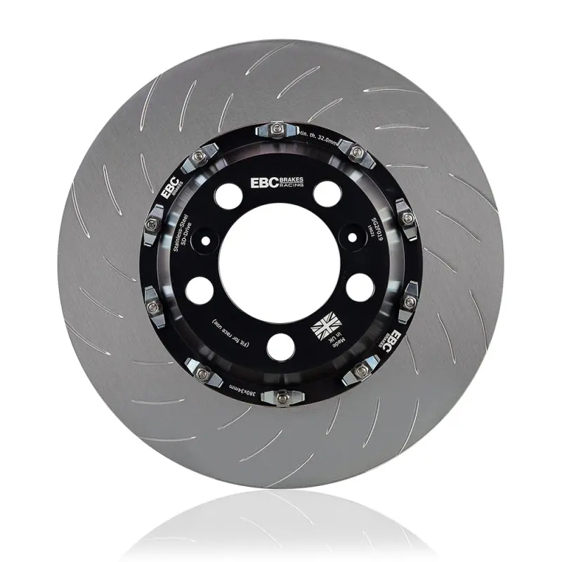 Ebc Racing 08-11 Nissan Gt-R (R35) 2 Piece Sg Racing Front Rotors 1