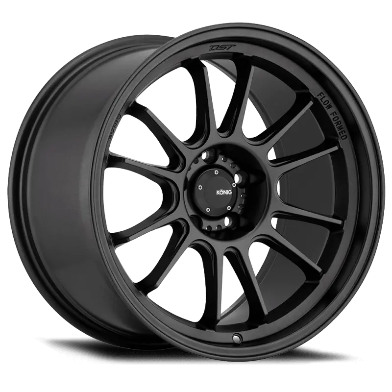 Konig Hypergram 17X8 4X100 Et45 Matte Black Wheel 1