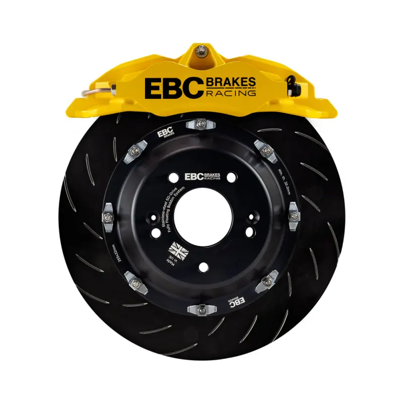 Ebc Racing 12-21 Subaru Brz/Toyota Gt86 Yellow Apollo-4 Calipers 330Mm Rotors Front Big Brake Kit 2