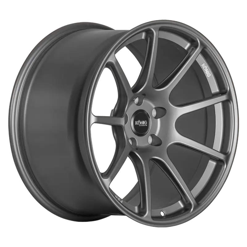 Konig Forged F5r 18X9 5X112 Et42 Ash Silver Wheel (Knurled Bead) 1
