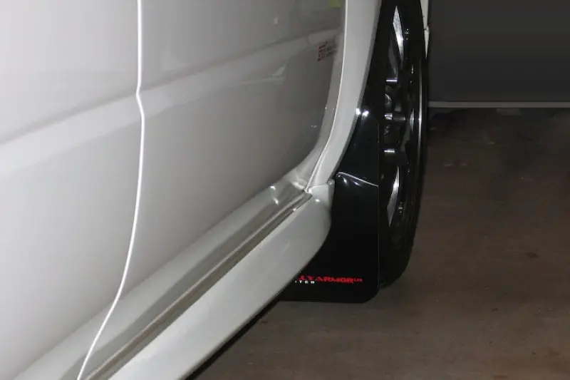 Rally Armor 02-07 Subaru Wrx/Sti/Rs/2.5I (Wagons Req. Mod.) Black Ur Mud Flap W/Red Logo 2