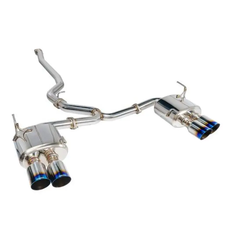 Remark 2015+ Subaru Wrx/Sti 4In Quad Cat-Back Exhaust Titanium Stainless Resonated 1